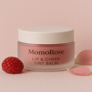 MomoRose Lip & Cheek Tint Balm – Rosy Glow